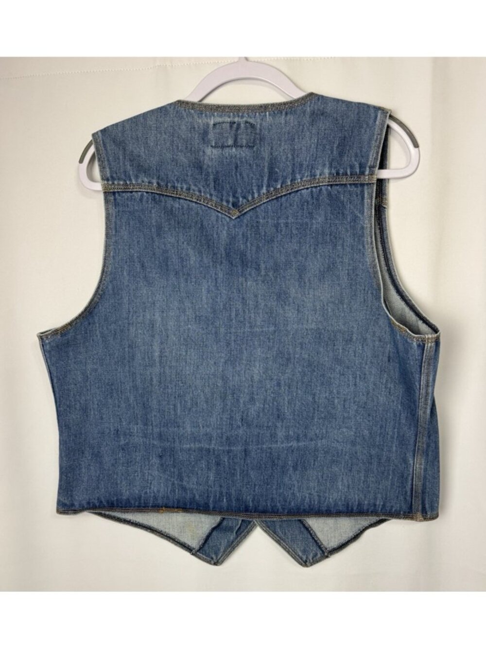 Vintage Levis Orange Tab Denim Vest Western Made In USA 60506-0916  Mens Size XL - Picture 3 of 10